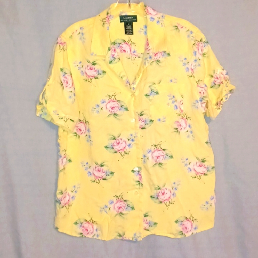 Women's L Ralph Lauren Linen blouse